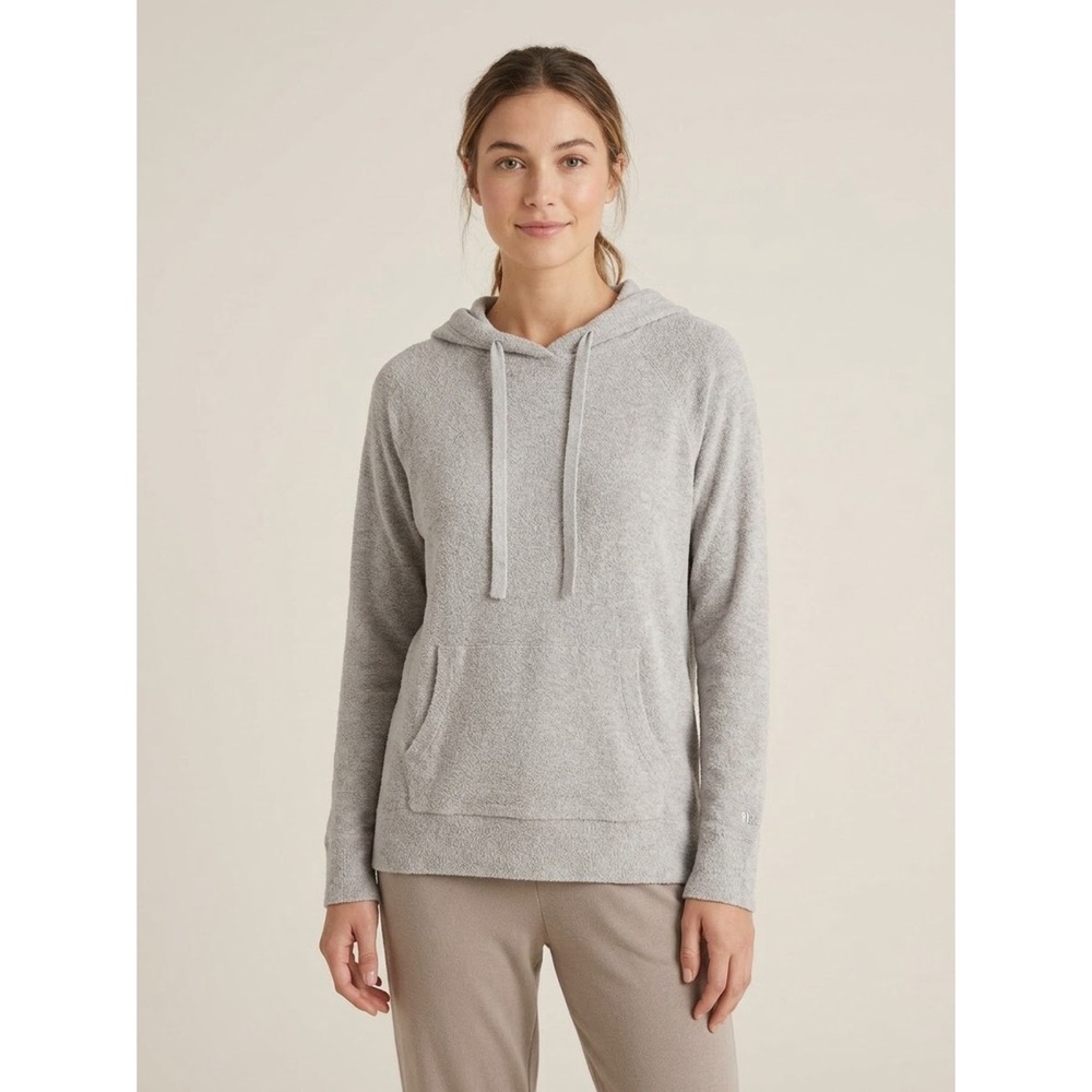 Barefoot Dreams CozyChic Lite Grey Pullover Hoodie S Cozy Neutral Quiet Luxury